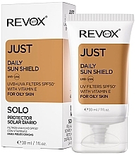 Filtr przeciwsłoneczny SPF 50+ z witaminą E - Revox Just Daily Sunscreen SPF50+ — Zdjęcie N1