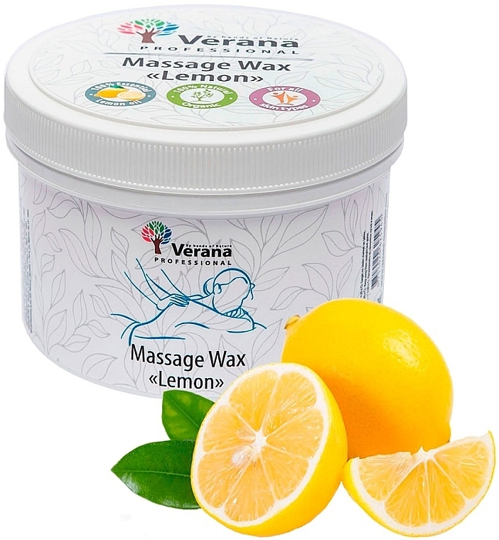Wosk do masażu Cytryna - Verana Massage Wax Lemon — Zdjęcie N4