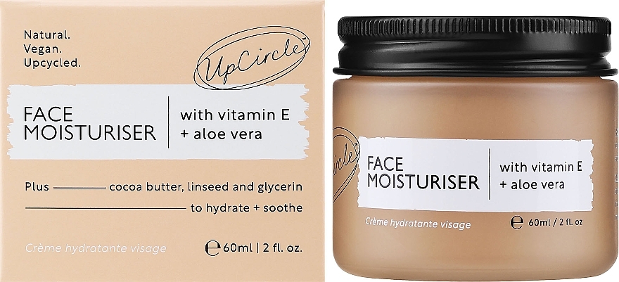 Krem nawilżający do twarzy - UpCircle Face Moisturiser with Vitamin E + Aloe Vera — Zdjęcie N2
