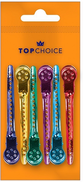 Metalowe spinki do włosów, 6 szt - Top Choice — Zdjęcie N1
