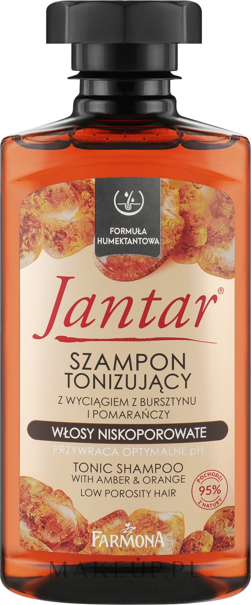Szampon tonizujący z ekstraktem z bursztynu i pomarańczy - Farmona Jantar Toning Shampoo — Zdjęcie 330 ml