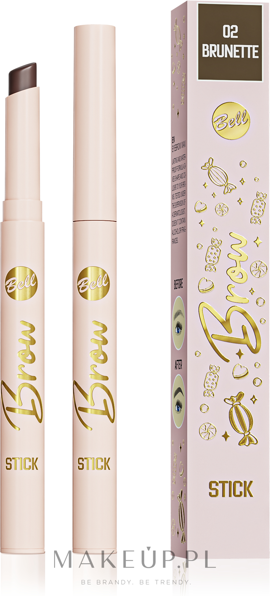 Sztyft do brwi - Bell Candy Shop Brow Stick — Zdjęcie 02 - Brunette