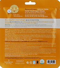 Hydrożelowa maska do twarzy z dodatkiem złota - Beauugreen Micro Hole Gold Energy Hydrogel Mask — Zdjęcie N2