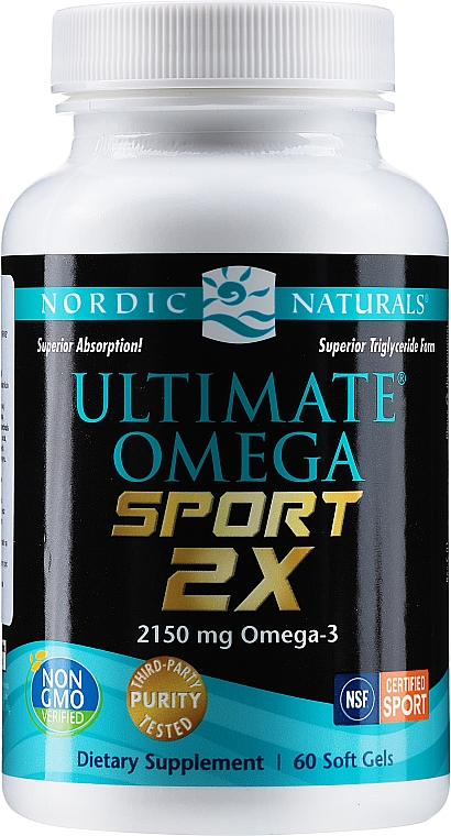 Suplement diety Omega 2X Sport - Nordic Naturals Ultimate Omega 2X Sport — Zdjęcie N1