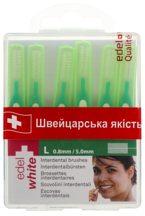 Szczoteczki międzyzębowe L - Edel+White Dental Space Brushes L