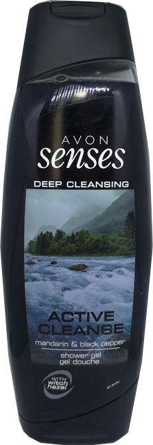 Żel pod prysznic z mandarynką i czarnym pieprzem - Avon Senses Active Cleanse Shower Gel — Zdjęcie N1
