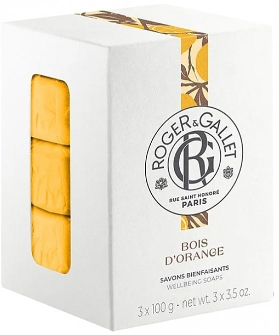 Roger&Gallet Bois D'Orange Perfumed Soaps - Zestaw (soap 3 x 100 g) — Zdjęcie N1