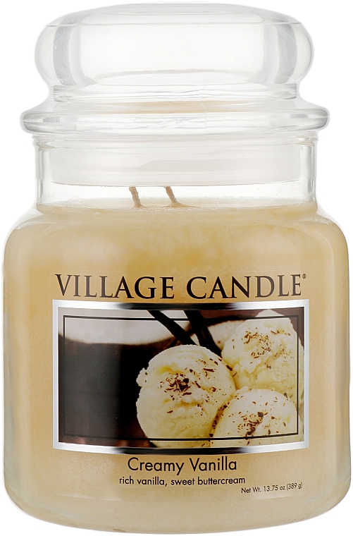 Świeca zapachowa w słoiku - Village Candle Creamy Vanilla — Zdjęcie N4