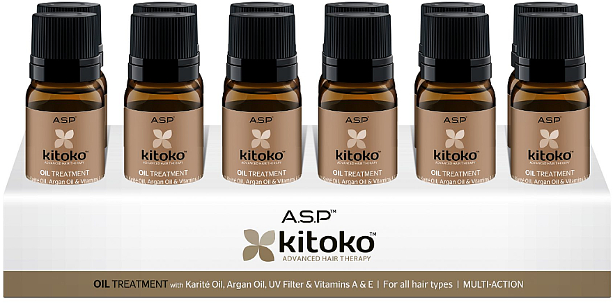 Zestaw - Affinage Salon Professional Kitoko Oil Treatment (h/oil/12x10ml) — Zdjęcie N1