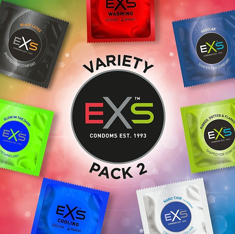 Prezerwatywy - EXS Mixed Variety Pack 2 Condoms — Zdjęcie N2