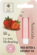 Balsam do ust o zapachu truskawki - Olive Spa Naturals Hydrating Lip Balm — Zdjęcie N1