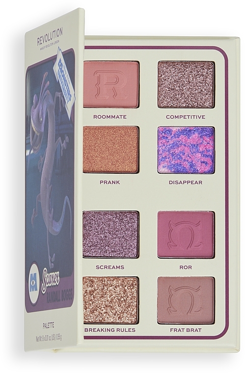 Paleta cieni do powiek - Makeup Revolution x Monsters University Card Palette Randall Scare — Zdjęcie N1