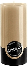 Świeca cylindryczna, średnica 7 cm, wysokość 15 cm - Bougies La Francaise Cylindre Candle Taupe — Zdjęcie N1