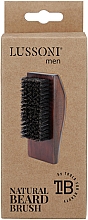 Szczotka do brody z naturalnymi włosami dzika, prostokątna - Lussoni Men Natural Baerd Brush — Zdjęcie N3