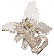 Spinka do włosów Motyl, przezroczysty brąz - Ecarla — Zdjęcie N1