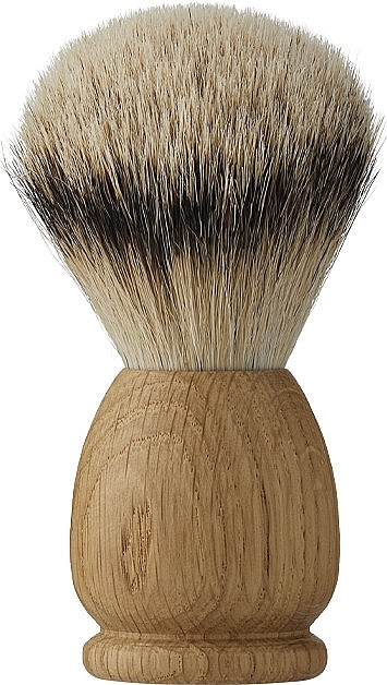 Pędzel do golenia, duży - Acca Kappa Apollo Oak Wood Superior Silver Badger Shaving Brush — Zdjęcie N1