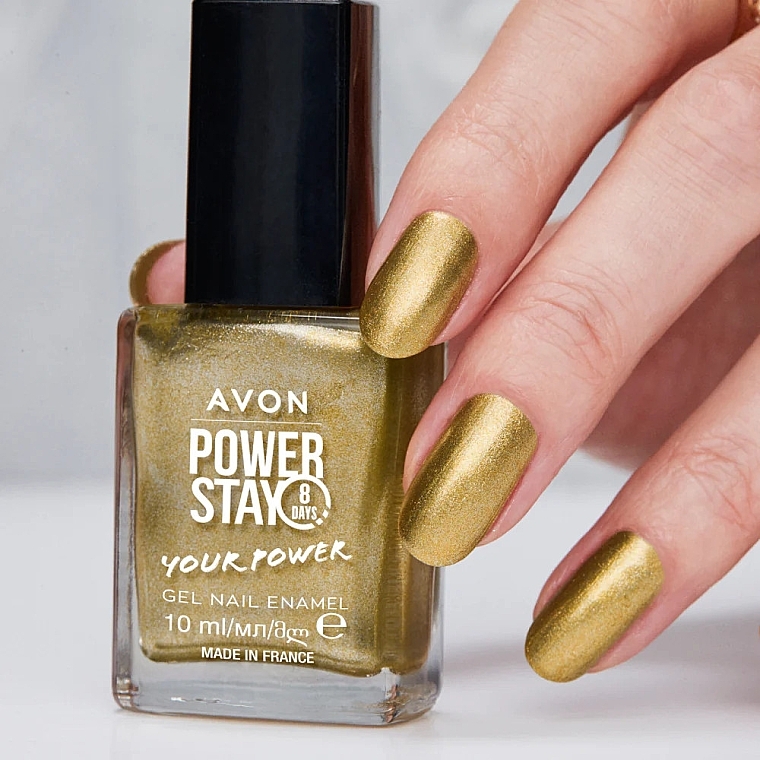 Lakier do paznokci o żelowej formule - Avon Power Stay 8 Days Your Power Gel Nail Enamel — Zdjęcie N4