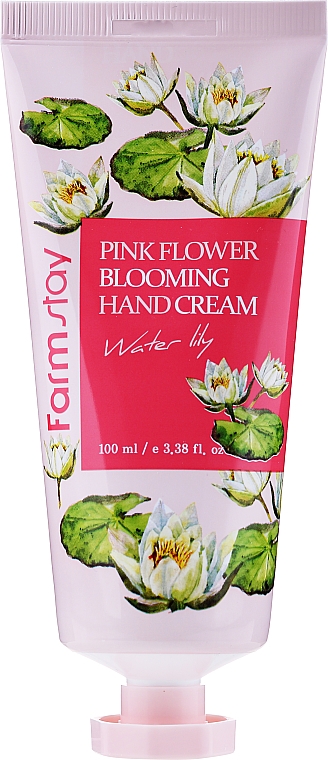 Krem do rąk Lilia wodna - FarmStay Pink Flower Blooming Hand Cream Water Lily — Zdjęcie N1