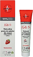 Kup Naturalna pasta do zębów dla dzieci wspierająca ochronę szkliwa, truskawka - 4Organic 