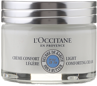 Lekki kojący krem do twarzy Masło shea - L'Occitane Shea Light Comforting Face Cream