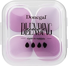 Zestaw gąbek do makijażu, 4335, fioletowy - Donegal Blending Sponge — Zdjęcie N1