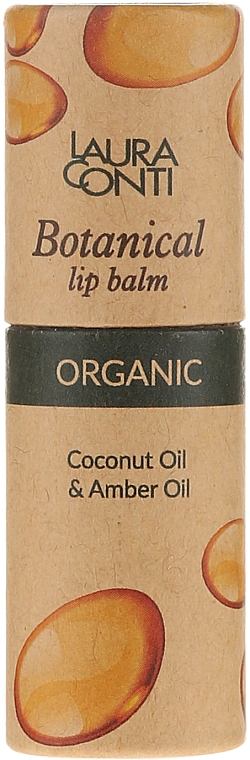 Balsam do ust Olej kokosowy i olej bursztynowy - Laura Conti Botanical Lip Balm — Zdjęcie N3