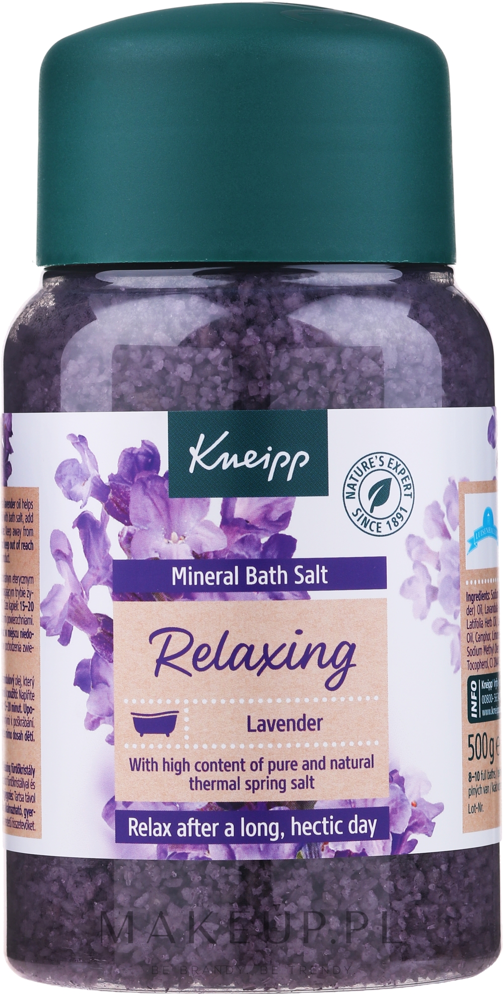 Kryształki do kąpieli z lawendą Lawendowe sny - Kneipp Lavender Bath Salt — Zdjęcie 500 g