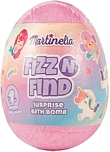 Jajko do kąpieli z niespodzianką, różowe - Martinelia Egg Bath Bomb — Zdjęcie N1