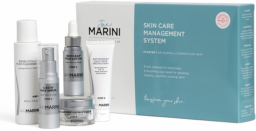 Zestaw, 5 produktów - Jan Marini Skin Care Management Syste Starter Normal/Combination Skin SPF 33 — Zdjęcie N1