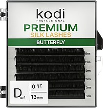 Kup Sztuczne rzęsy Butterfly Green D 0,10 (6 rzędów po 13 mm) - Kodi Professional