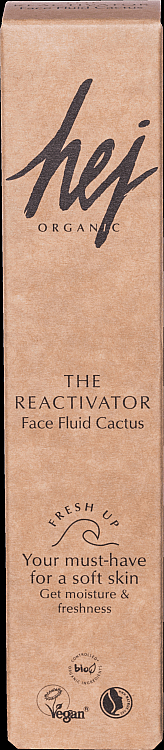 Żelowy fluid nawilżający do twarzy - Hej Organic The Reactivating Face Fluid Cactus — Zdjęcie N2