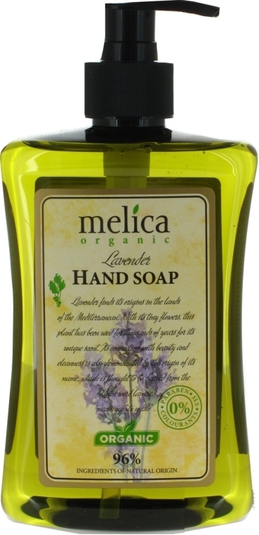 Lawendowe mydło w płynie - Melica Organic Lavander Liquid Soap — Zdjęcie N1
