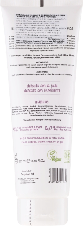 Odżywka do włosów z organicznym aloesem i masłem shea - Ekos Personal Care Conditioner — Zdjęcie N2
