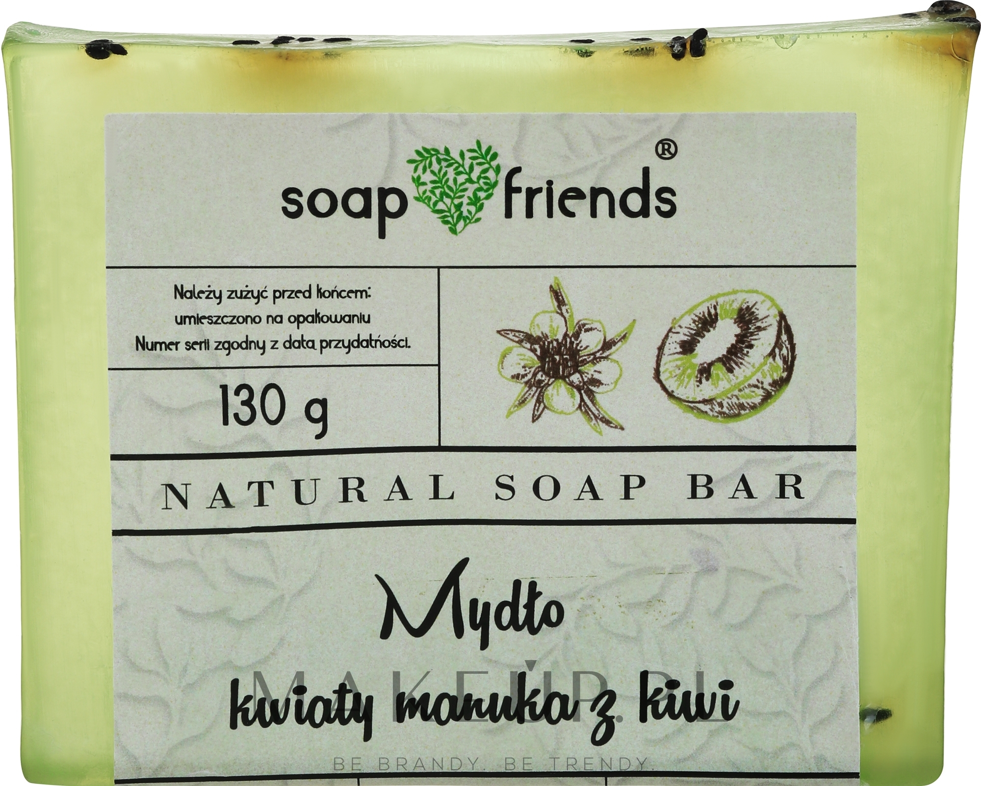 Mydło w kostce Kwiaty manuka i kiwi - Soap&Friends  — Zdjęcie 130 g