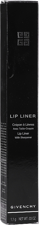 PRZECENA! Wodoodporna kredka do ust - Givenchy Lip Liner Pencil * — Zdjęcie N2
