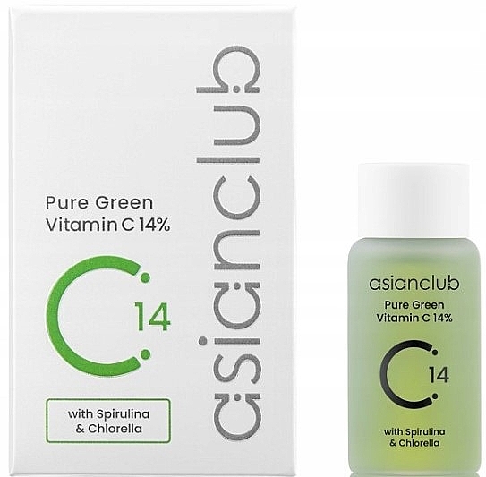 PREZENT! Serum do twarzy z witaminą C - Asianclub Pure Green Vitamin C 14% — Zdjęcie N1