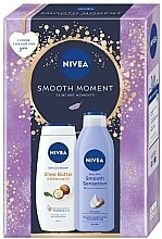 Zestaw - NIVEA Smooth Sensation (b/milk/250ml + sh/gel/250ml) — Zdjęcie N1