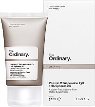 The Ordinary Vitamin C Suspension 23% + HA Spheres 2% - Serum do twarzy z 23% witaminą C i 2% kwasem hialuronowym — Zdjęcie N2