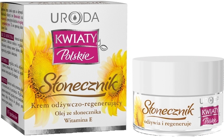 Krem odżywczo-regenerujący z olejem słonecznikowym i witaminą E Słonecznik - Uroda Kwiaty polskie — Zdjęcie N1