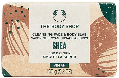 Mydło shea do twarzy i ciała dla skóry suchej - The Body Shop Shea Cleansing Face & Body Slab — Zdjęcie N1