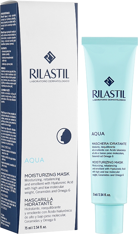 Maska przywracająca równowagę wodną skóry twarzy - Rilastil Aqua Maschera Idratante — Zdjęcie N2