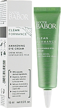Krem ​​przeciw opuchliźnie pod oczy - Babor Doctor Babor Clean Formance Awakening Eye Cream — Zdjęcie N1