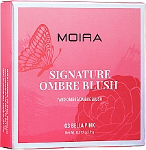 Róż do policzków - Moira Signature Ombre Blush  — Zdjęcie N8