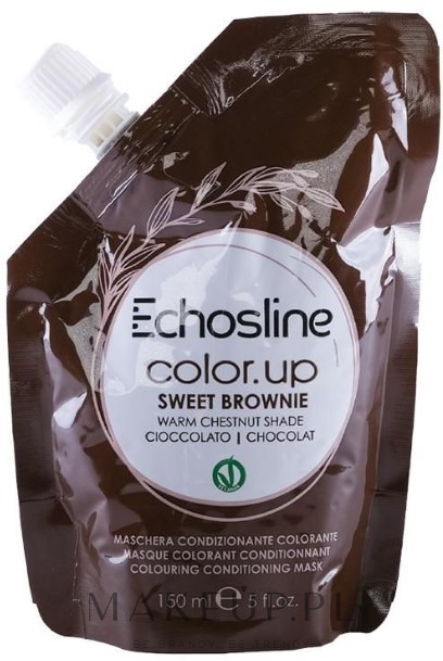 Tonizująca maska do włosów - Echosline Color Up Colouring Conditioning Mask — Zdjęcie Brownie