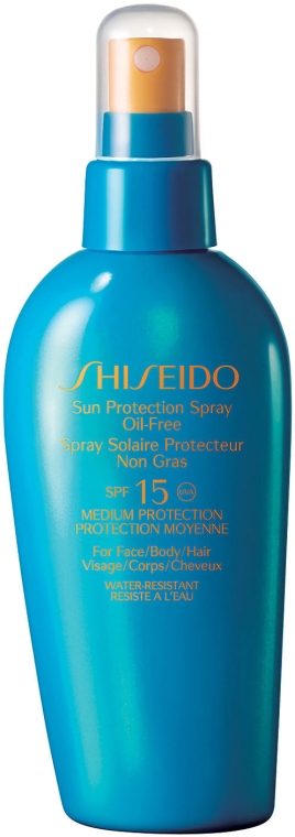 Przeciwsłoneczny spray do ciała SPF 15 - Shiseido Sun Protection Spray Oil Free SPF 15 — Zdjęcie N1