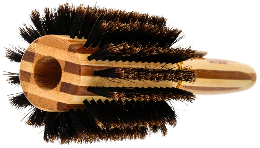Bambusowa szczotka do włosów z naturalnym włosiem 40 mm - Olivia Garden Healthy Hair Boar Eco-Friendly Bamboo Brush — Zdjęcie N2