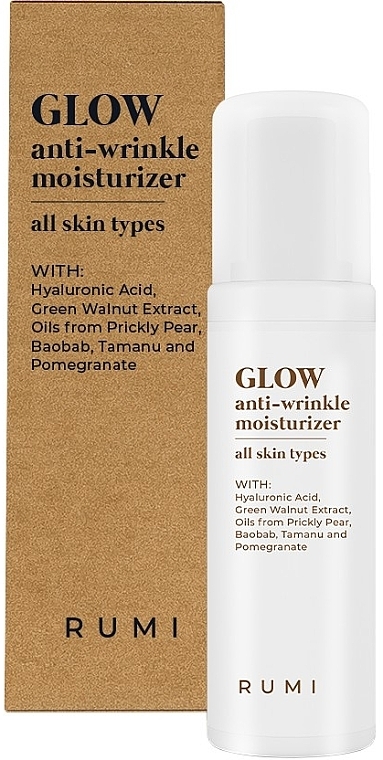 WYPRZEDAŻ Głęboko nawilżający krem ​​przeciwzmarszczkowy do twarzy - Rumi Cosmetics Glow Anti-Wrinkle Moisturizer * — Zdjęcie N1