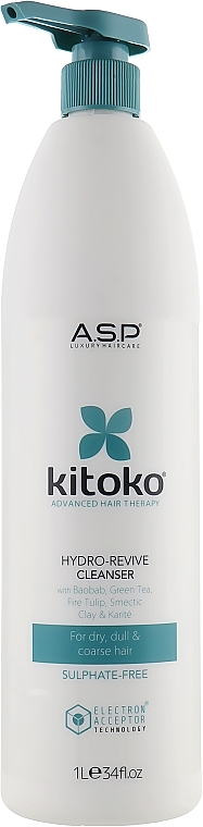 Nawilżający szampon do włosów - Affinage Salon Professional Kitoko Hydro Revive Cleanser — Zdjęcie N3