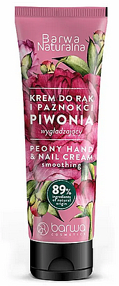 Wygładzający krem do rąk i paznokci Piwonia - Barwa Peony Cream — Zdjęcie N1