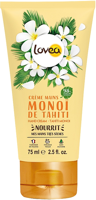 Krem do rąk Monoi - Lovea Hand Cream Tahiti Monoi  — Zdjęcie N1